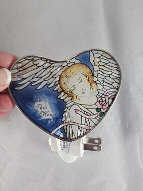 Joan Baker Designs Bless This House Guardian Angel Night Light Hand Painted